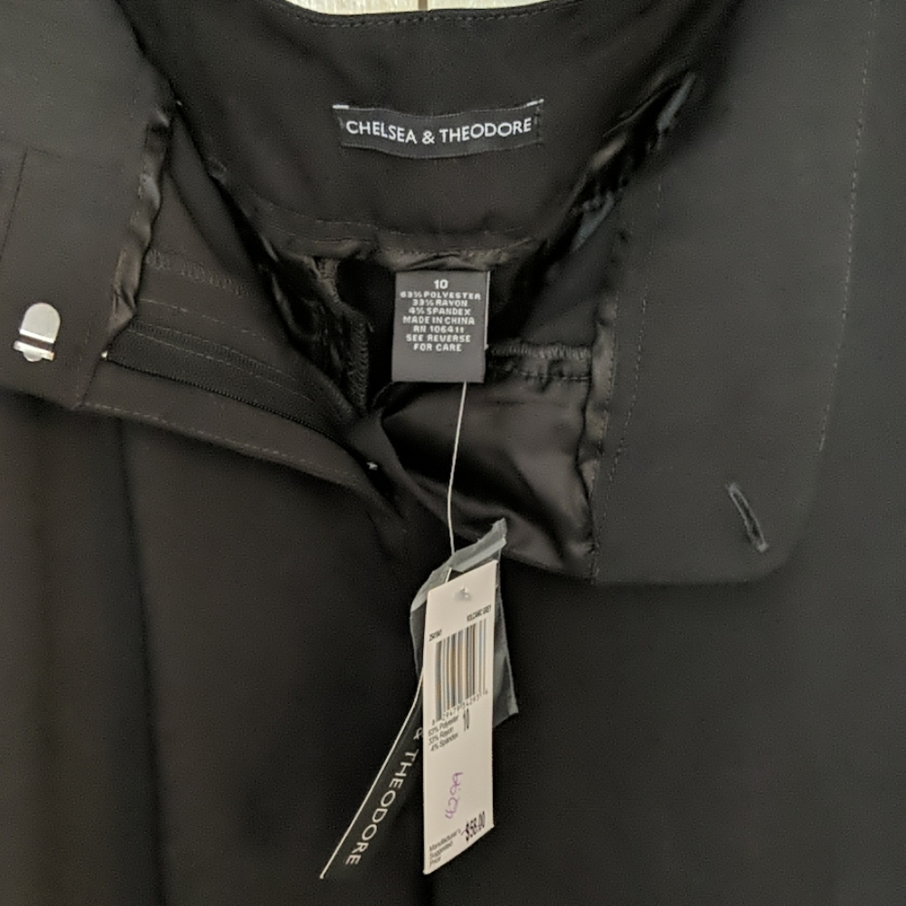 Chelsea & Theodore Grey Dress Pants